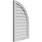 Ekena Millwork Quarter Round Top Right Surface Mount PVC Gable Vent w/ 2"W x 2"P Brickmould Sill Frame, 20"W x 34"H GVPQR20X3403SN - alternate 3